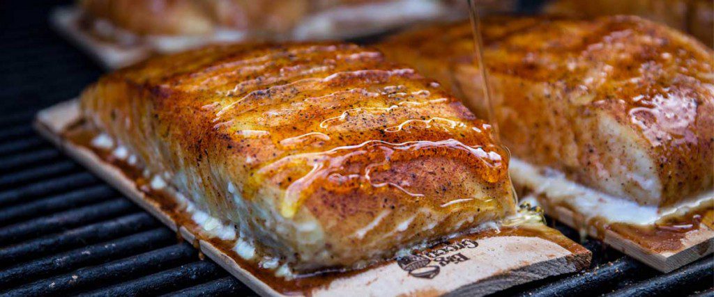 Honey Glazed Smoked Halibut - Image