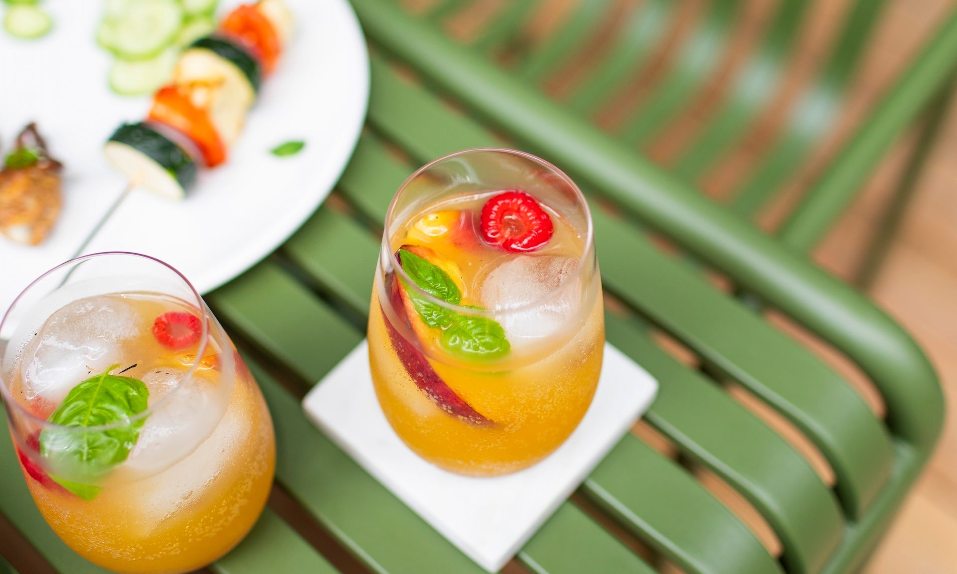 Grilled Peach Sangria