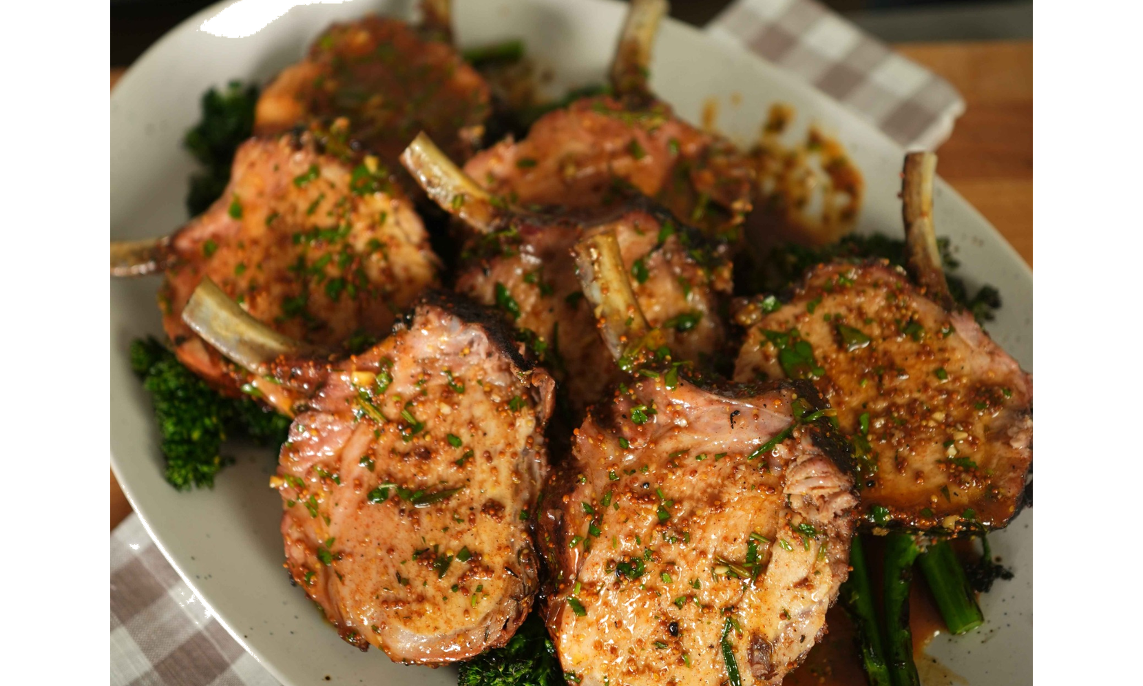 Honey Mustard Roasted Pork Rack