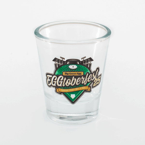 25th Annual EGGtoberfest Logo Shot Glass