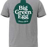 Big Green Egg Men's Gray T-Shirt - BGE Logo