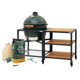 XL Big Green Egg in Modular Nest with Expansion and 3 Acacia Inserts Package